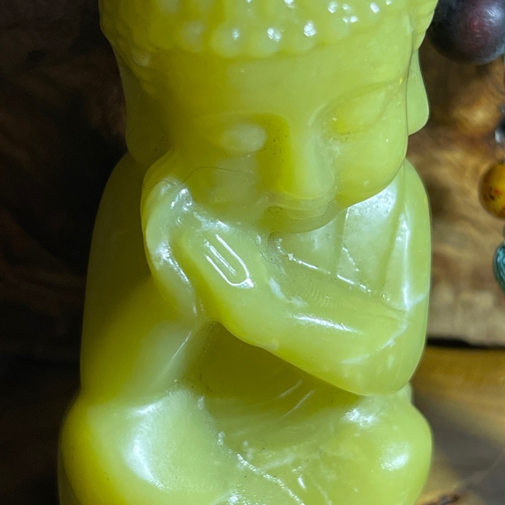 Lemon Jade Baby Buddha figurine